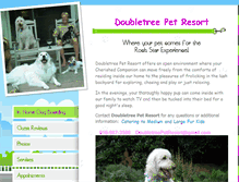 Tablet Screenshot of doubletreepetresort.com